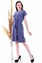 9292931 Two-Piece Elastic Waist Bat Sleeve Dress Indgo - 2
