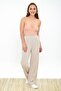 9292933 Two-Pocket Wide Leg Trousers Beige - 3