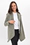 9434343 Pasta Shawl Collar Cardigan Khaki - 2