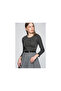 7517101 Acrylic Long Sleeve Blouse Fume
