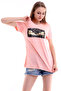 21161662 Single Jersey Front Sequined Short Sleeve T-Shirt Pudra - 4