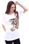 20061959 Single Jersey Stone Tiger Printed T-Shirt White - 5