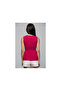 7250743 Şile Fabric V-Neck Front Lace-Up Waist Ruched Sleeveless Blouse Fusya - 3