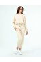 22033931 Two-Thread Side Stripe Sweat+Pocket Pants. Double Taikm Bej - 2