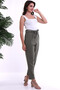 22222382 Azra Pocketed Carrot Pants Khaki - 5