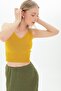 9116167 Knitwear Strap Straight Blouse Mustard - 4
