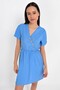 9201573 Bodrum Kms. Sleeveless Side Buttoned Dress Indigo - 3