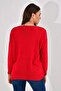 20026175 Knitwear Single Pocket Blouse Red - 4