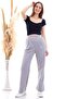 9292933 Double-Pocket Wide-Leg Trousers Gray Melange - 5