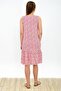 93030322 Dok.Vis.Çıtır Deseteği Ruffled Sleeveless Dress with Pockets Ecru-Bordo - 7
