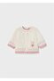 Newborn Girl Teddy Bear Patterned 3-Piece Knitted Jumpsuit Set - 2