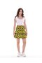TWEETY CARTOON CHARACTER JERSEY FABRIC SHORTS SKIRT