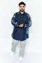 Men Regular Fit Allover Print Long Sleeves Casual Shirt, Navy Blue - 4