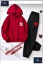 Hooded Children's "NY RED" Printed Tracksuit Set