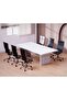 Zelda Conference Table | Office Conference cum Meeting Table, White_240cm