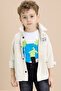 Cream Crested Jean Shirt and Trousers Boy's 3-Piece Suit 20028 - 3