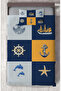 BABY AND KIDS ROOM Rudder and Starfish Patterned Bedspread