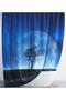 Bathroom Curtain 1X180X200 Single Wing Shower Curtain with Ring Gift Shower Cabin Curtain Supermoon