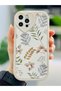 iPhone 12 and 12 Pro Compatible Plating Floral Design Soft Silicone Camera Protection Case - 4
