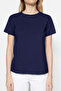 Bordo-Lacivert Basic %100 Pamuk Bisiklet Yaka 2'li Paket Örme T-Shirt TWOSS20TS0141 - 6