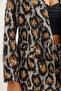 Women's Gray Leopard Fleto Pocket Lined Cashmere Blazer Jacket Ckt-19000403 - 5
