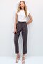 Anthracite High Waist Carrot Pants Alc-X12656 - 4