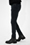 Men's Stonewashed Anthracite/Dark Navy Slim Fit Stretch Fabric Stretch Jeans Denim Trousers Hlthe001935 - 4