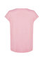 Pembe Relaxed V Yaka Yırtmaçlı %100 Pamuk Örme T-Shirt TBBSS22BF0036 - 7
