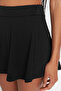 Siyah 2 Katmanlı İçi Şortlu Tenis Örme Spor Şort Etek TWOSS22SR00067 - 4