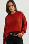 Women's Tile Crew Neck Links Knit Knitwear Sweater Kzk- 19000870 - 2