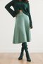 Women's Aqua Green Thessaloniki Bell Skirt with Waistband Etk- 19000297 - 4