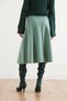 Women's Aqua Green Thessaloniki Bell Skirt with Waistband Etk- 19000297 - 6