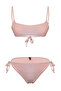 Pudra Simli Bralette Kaplı Regular Normal Bel Bikini Takımı TBESS25BT00103 - 5