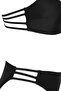 Siyah Sırt Dekolteli Bralette Kaplı Regular Normal Bel Bikini Takımı TBESS25BT00080 - 8