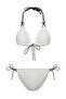 Ekru Fiyonklu Üçgen Kaplı Regular Normal Bel Bikini Takımı TBESS25BT00002 - 5