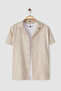 Vizon Unisex Relaxed Fit Kısa Kollu Gömlek TMNSS23GO00064 - 6