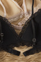 حمالات صدر محبوكة مثلثة الشكل من الدانتيل بدون مشابك من Black-Tan مكونة من قطعتين THMSS25SU00016 - 11