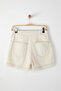 Ekru Kruvaze Normal Bel Mini Denim Şort Etek TWOSS25SR00046 - 7