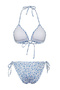 Çiçek Desenli Üçgen Kaplı Regular Normal Bel Bikini Takımı TBESS25BT00106 - 9