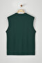 Zümrüt Yeşili Oversize/Geniş Kesim Şehir Baskılı %100 Pamuk Kolsuz T-Shirt/Atlet TMNSS23AL00008 - 9