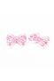 20 pc Transparent Acrylic Beads Bowknot Pearl Pink 23x29.5x6mm Hole: 1.6mm - 4