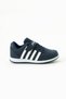 Children's Navy Blue White Lace-Up Single Velcro Flexible Lightweight Artificial Leather Unisex Kids Sneaker Sports Shoes - 4