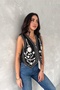 Women's Black Button Detailed Embroidered Embroidered Vest - 5