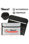 4pcs black 9imod 5x8 inch Portable Fireproof Bag Explosion-Proof Waterproof Lipo Battery Safety Bag - 2