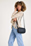 Premium Women's Mini Black Leather Adjustable Cross Strap Shoulder Bag - 5