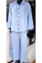 Muslin Cotton Large Wooden Button Large Size Designer Pants - 8