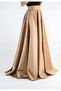 Dense Kiloş Satin Skirt Evening Dress Skirt - 4