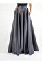 Dense Kiloş Satin Skirt Evening Dress Skirt - 3