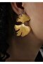Leaf Gold Women's Import Earrings - 4