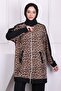 Black Sequined Leopard Modal Tunic with Pants - 2